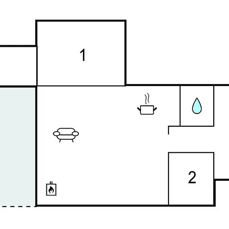 2 Bedroom Beautiful In 別荘 Tarm